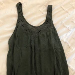 Babydoll green top
